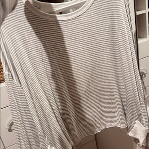 Chic Striped Long Sleeve Top